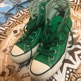 コンバース(CONVERSE)のコンバース グリーン 23.5cm(スニーカー)