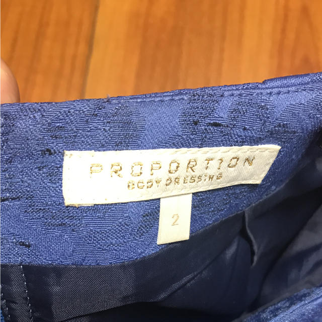 PROPORTION(プロポーション)のプロポーション ブルー スカート レディースのスカート(ミニスカート)の商品写真