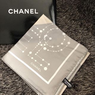 シャネル(CHANEL)のシャネル スカーフ グレー(バンダナ/スカーフ)