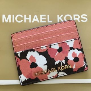 マイケルコース(Michael Kors)の新品マイケルコース 新作フラワー💐カードケース(パスケース/IDカードホルダー)