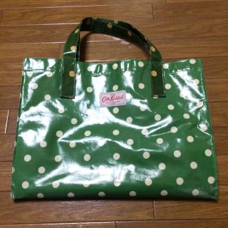 キャスキッドソン(Cath Kidston)のキャスキッドソン バッグ トート ドット グリーン 手さげ カバン(トートバッグ)