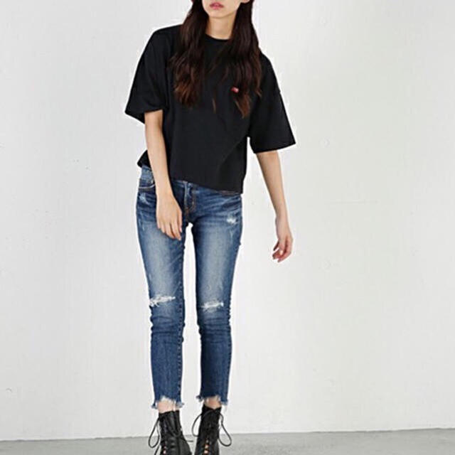 moussy(マウジー)の限定掲載💕新品"moussy" fringe cropped Skinny2 レディースのパンツ(スキニーパンツ)の商品写真