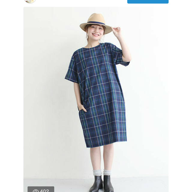 Dot&Stripes CHILDWOMAN(ドットアンドストライプスチャイルドウーマン)のdot&stripes タータンチェック ワンピース レディースのワンピース(ひざ丈ワンピース)の商品写真