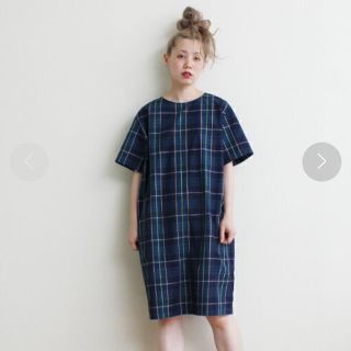 ドットアンドストライプスチャイルドウーマン(Dot&Stripes CHILDWOMAN)のdot&stripes タータンチェック ワンピース(ひざ丈ワンピース)