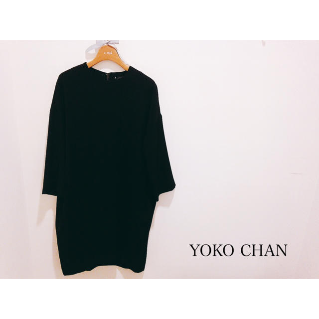 今週激安商品 新品✨YOKOCHAN?ブラックドレスワンピ? ミニワンピース