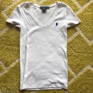 ラルフローレン(Ralph Lauren)のラルフローレン VネックTシャツ ホワイト(Tシャツ(半袖/袖なし))
