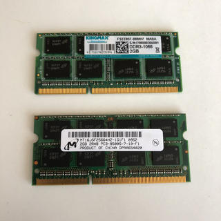  メモリー DDR3-1066 2GB 2枚 送料込(PCパーツ)