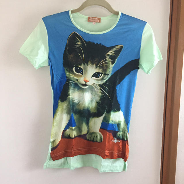 美品 ヴィヴィアン・ウエストウッド  猫プリントTシャツ サイズM*JC113