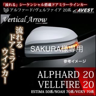 LED流れるドアミラーウィンカー ➕テールランプ(車種別パーツ)