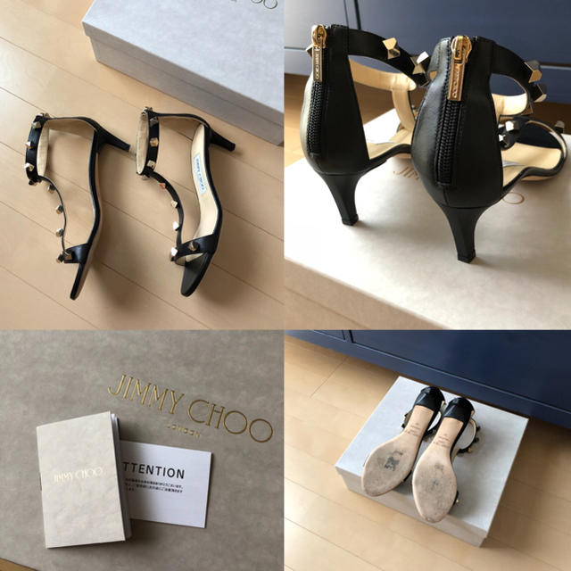 JIMMY CHOO(ジミーチュウ)の新品同様⭐️JIMMY CHOO / ジミーチュウ ゴールドスタッズ  サンダル レディースの靴/シューズ(サンダル)の商品写真