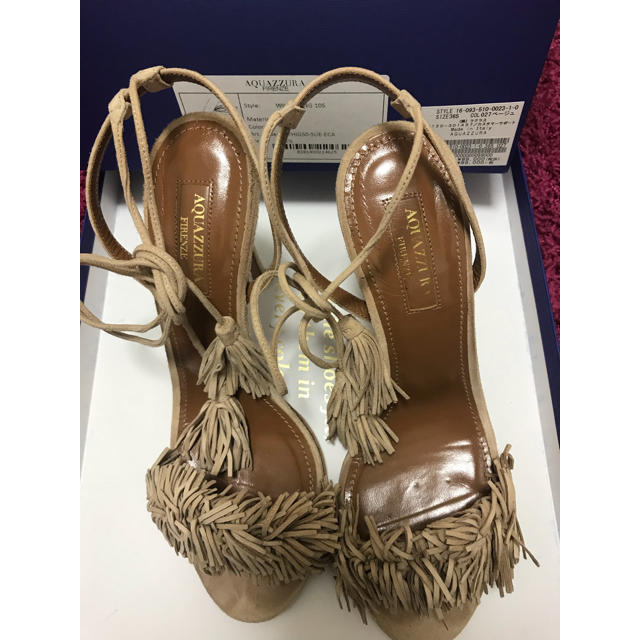 Deuxieme Classe AQUAZZURA レースアップフリンジサンダル