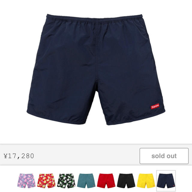 Supreme(シュプリーム)のsupreme  2018SS water short Lサイズ メンズのパンツ(ショートパンツ)の商品写真