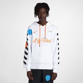 OFF-WHITE - 【Mサイズ】off-white×nike HOODY オフホワイト パーカー