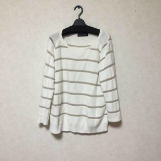 ユナイテッドアローズグリーンレーベルリラクシング(UNITED ARROWS green label relaxing)のgreenlabel＊ボーダーニット(ニット/セーター)