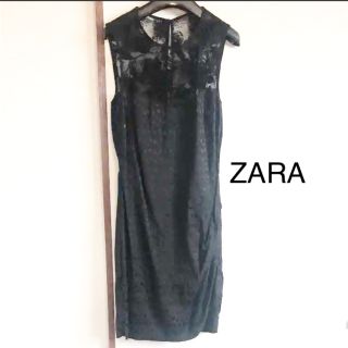 ザラ(ZARA)のZARA ブラック ワンピ(ミニワンピース)