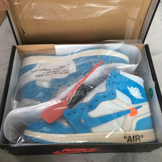 オフホワイト(OFF-WHITE)のnike air jordan1 off-white 25.5(スニーカー)