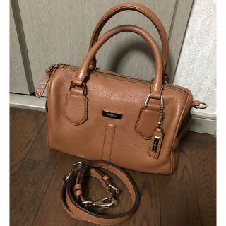 コールハーン(Cole Haan)のお値下げ☆美品☆ブラウン レザー 2way ショルダー  バック コール ハーン(ショルダーバッグ)