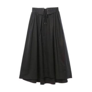 ダブルクローゼット(w closet)のレースアップ イレギュラーヘムスカート(ロングスカート)