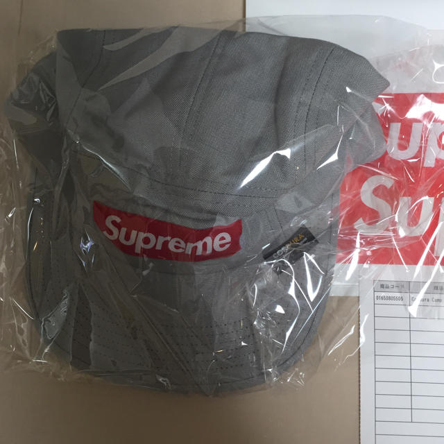 送料込 Supreme Cordura Camp Cap　シルバー帽子