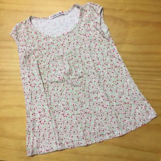 ローラアシュレイ(LAURA ASHLEY)の✨UTユニクロ✖️ローラアシュレイ♡半袖チュニック♡小花柄♡ピンク♡110✨(Tシャツ/カットソー)