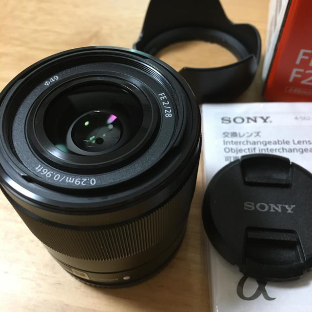 SONY(ソニー)のSEL28F20 FE28mm F2 SONY 広角単焦点 スマホ/家電/カメラのカメラ(レンズ(単焦点))の商品写真