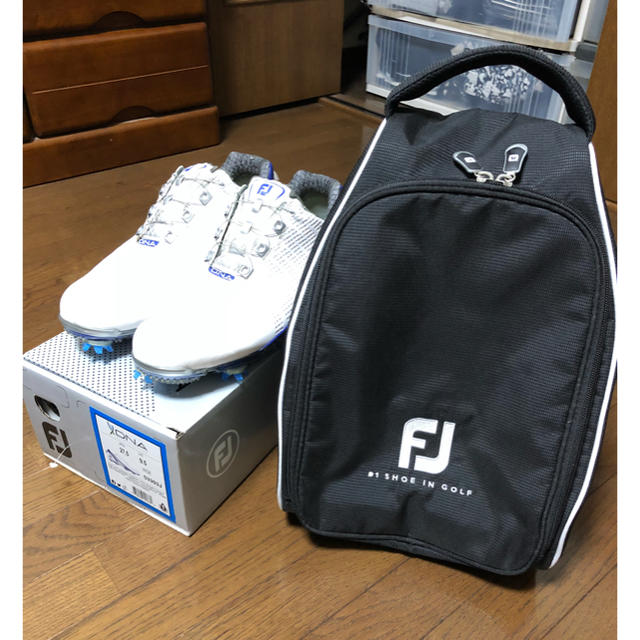 FootJoy(フットジョイ)の値下!!FOOT JOY DNA 美品27.5cm ケースセット スポーツ/アウトドアのゴルフ(シューズ)の商品写真