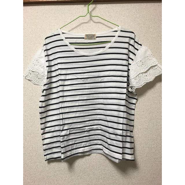 Heart Market(ハートマーケット)の袖レースTシャツ レディースのトップス(Tシャツ(半袖/袖なし))の商品写真