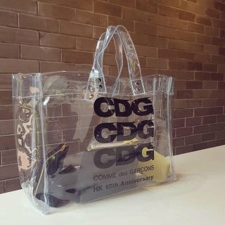 COMME des GARCONS - COMME des GARCONS PVC ビニールトートバッグ CDG