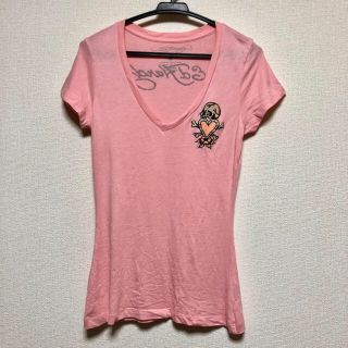 エドハーディー(Ed Hardy)の＊値下げ2300→1000円＊Ed Hardy 半袖Tシャツ ピンク Sサイズ(Tシャツ(半袖/袖なし))