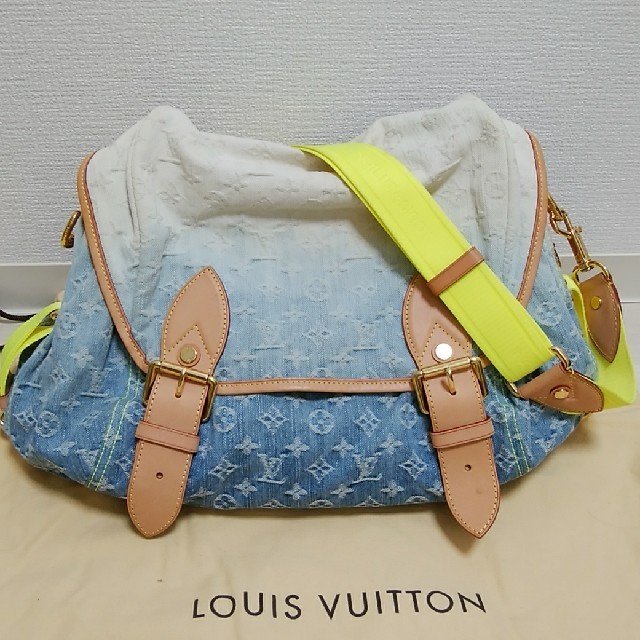 LOUIS VUITTON - ルイヴィトン　コレクションライン　サンライズ　ネオンイエロー　モノグラムデニム