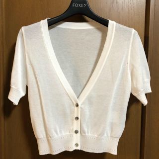 フォクシー(FOXEY)の美品  foxey カーディガン  38(カーディガン)