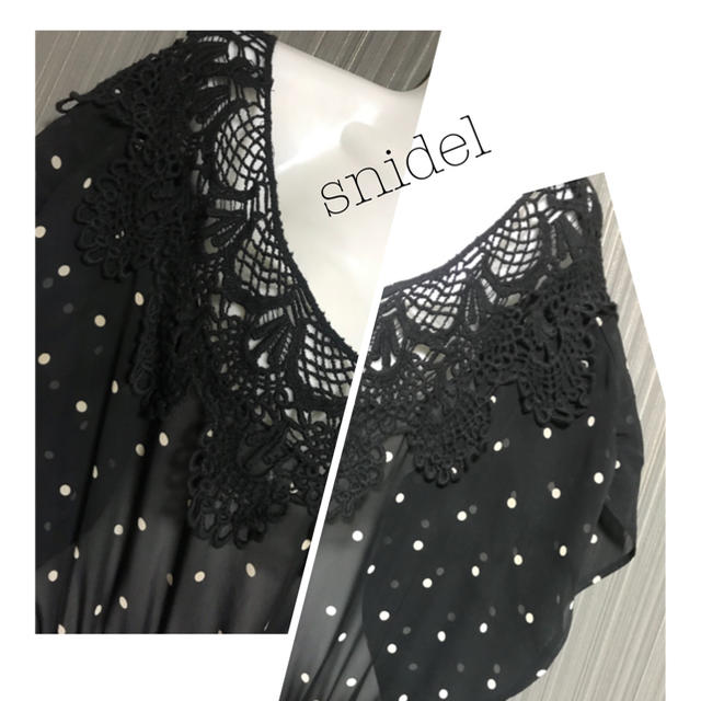 SNIDEL(スナイデル)の♡ snidel ★ ドットワンピ レディースのワンピース(ひざ丈ワンピース)の商品写真