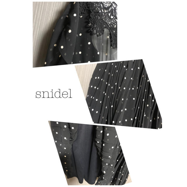 SNIDEL(スナイデル)の♡ snidel ★ ドットワンピ レディースのワンピース(ひざ丈ワンピース)の商品写真