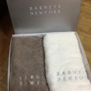 バーニーズニューヨーク(BARNEYS NEW YORK)の新品♡バーニーズニューヨーク フェイスタオル 2枚 今治タオル(タオル/バス用品)