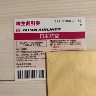 ジャル(ニホンコウクウ)(JAL(日本航空))のJAL株主優待券(航空券)