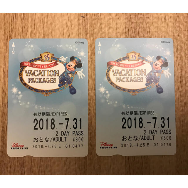 Disney(ディズニー)のディズニーリゾートライン チケット チケットの乗車券/交通券(鉄道乗車券)の商品写真