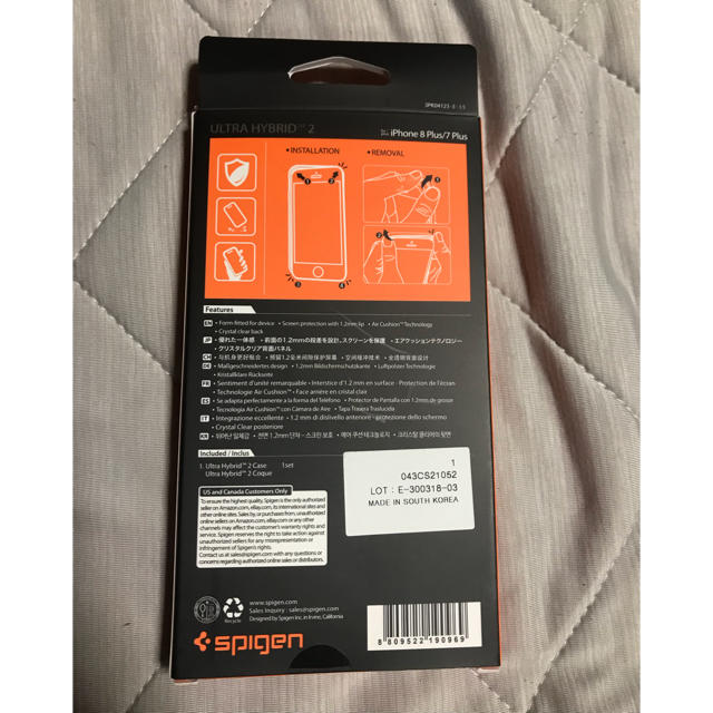 Spigen(シュピゲン)のspigen iphone 8 plus 7plus クリアケース スマホ/家電/カメラのスマホアクセサリー(iPhoneケース)の商品写真