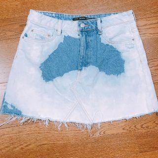 ベルシュカ(Bershka)のBershka♡ケミカルデニムスカート♡(ミニスカート)