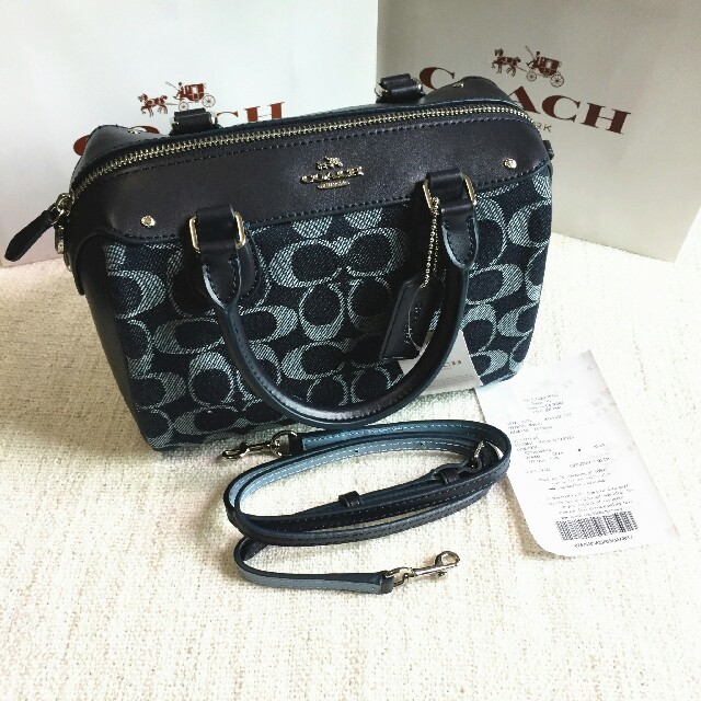 COACH(コーチ)のCOACHコーチ正規品ショルダーバッグ F57619 デニム レディースバッグ レディースのバッグ(ショルダーバッグ)の商品写真