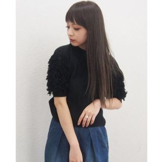 ムルーア(MURUA)のMURUA ムックスリーブニットトップス(Tシャツ(半袖/袖なし))