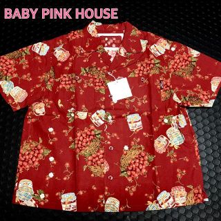 ピンクハウス(PINK HOUSE)の新品タグ付き!!　♡PINK　HOUSE♡いちご　可愛いシャツブラウス(ブラウス)