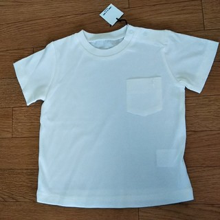 コムサデモード(COMME CA DU MODE)の(新品)コムサ Tシャツ  90㎝ シンプル白シャツ(Tシャツ/カットソー)