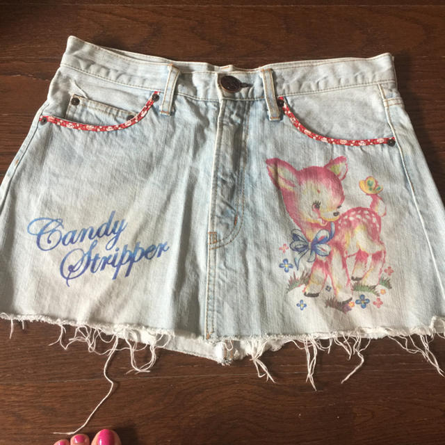 Candy Stripper(キャンディーストリッパー)のCandy stripper☆デニムミニスカート レディースのスカート(ミニスカート)の商品写真
