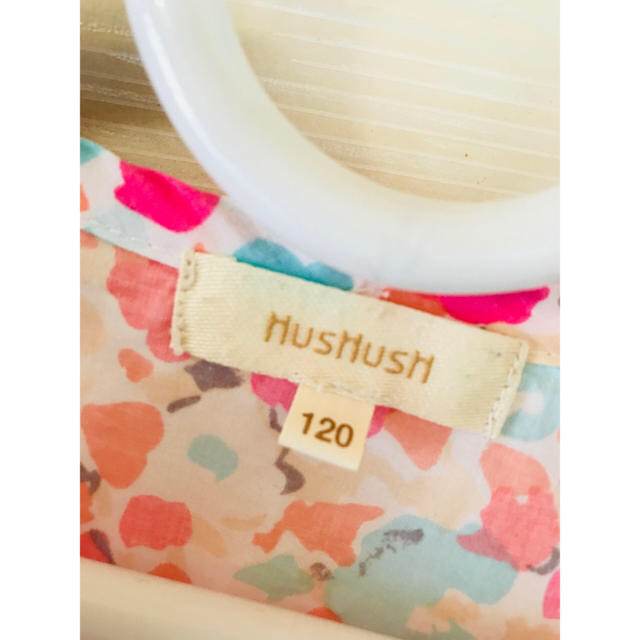 HusHush(ハッシュアッシュ)の女の子＊花柄ワンピース 120 キッズ/ベビー/マタニティのキッズ服女の子用(90cm~)(ワンピース)の商品写真