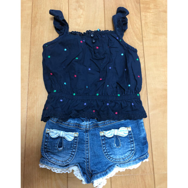 babyGAP(ベビーギャップ)のギャプ  トップス  キャミソール 80 ショートパンツ キッズ/ベビー/マタニティのベビー服(~85cm)(タンクトップ/キャミソール)の商品写真