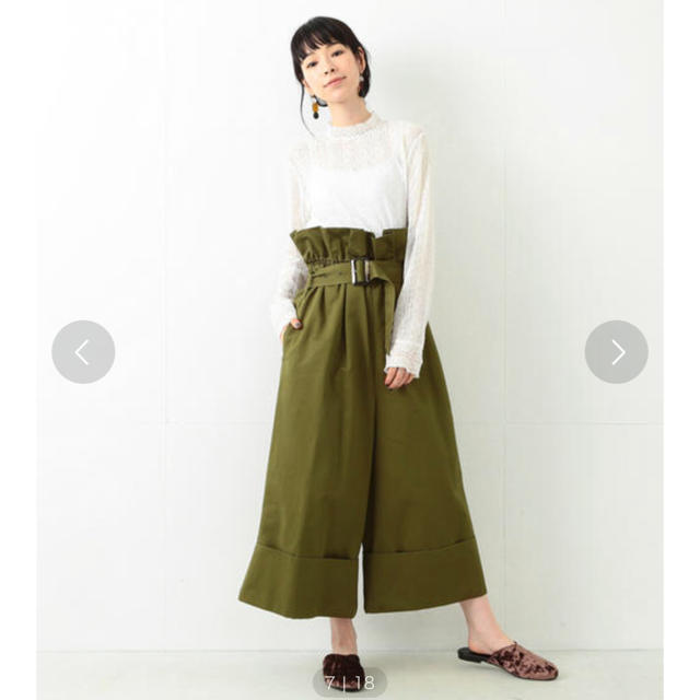 Ray BEAMS(レイビームス)のRay  Beams  レイ ビームス  ベルテッド ボリューム パンツ 新品 レディースのパンツ(カジュアルパンツ)の商品写真