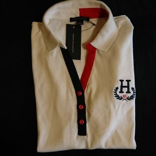 トミーヒルフィガー(TOMMY HILFIGER)の◉大特価☆TOMMY(Ｌ)ホワイト(ポロシャツ)