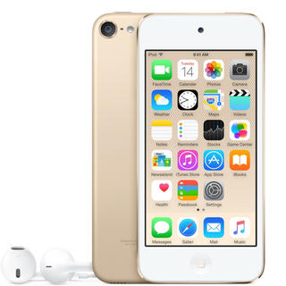 アイポッドタッチ(iPod touch)の（値下げ！）Apple iPod touch 第6世代 16GB ゴールド(ポータブルプレーヤー)