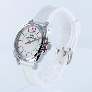 新品 COACH 腕時計 ホワイト シリコン ベルト 14502131 軽量
