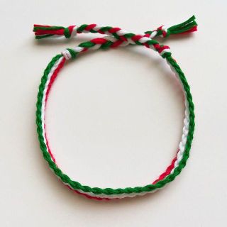 アンクレット　ミサンガ　３連　メキシコ　カラー　メンズ(アンクレット)
